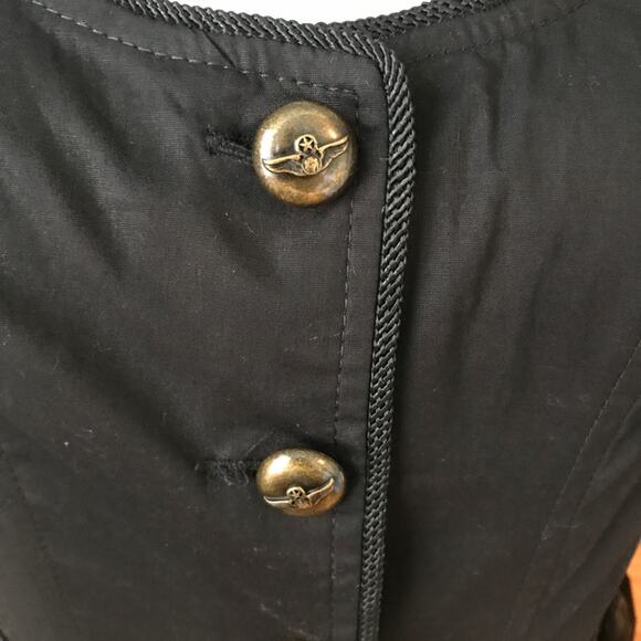 Vintage Lip Service Goth Punk Steampunk Military Cosplay Garter Tunic Dress - Picture 5 of 13